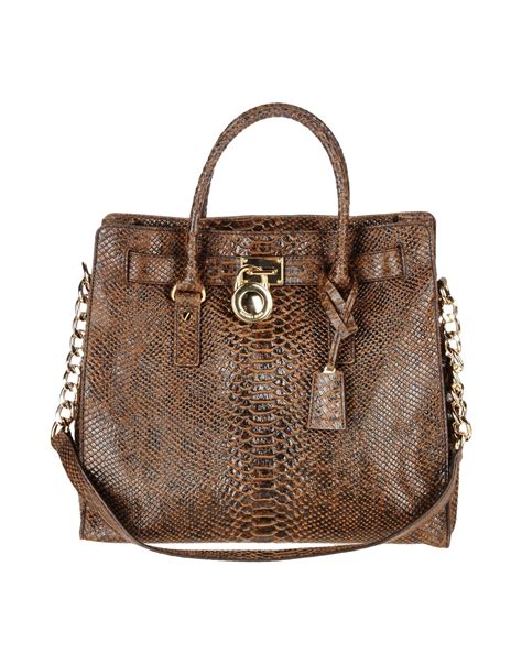 michael kors purse dark brown